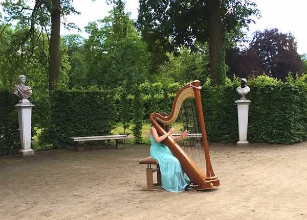 harp-player at Sanssouci-Palace