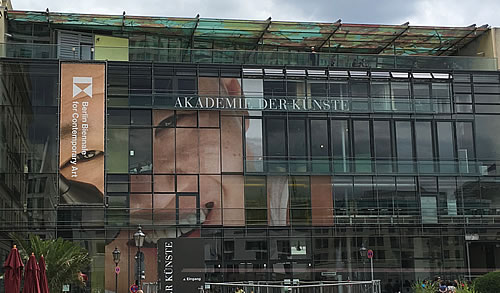 Berlin art biennale - here Academy of arts at Pariser Platz